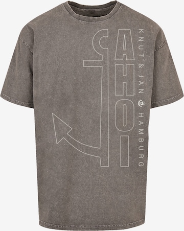 F4NT4STIC Shirt 'Ahoi Anker ' in Grey: front