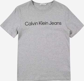 pilka Calvin Klein Jeans Marškinėliai: priekis