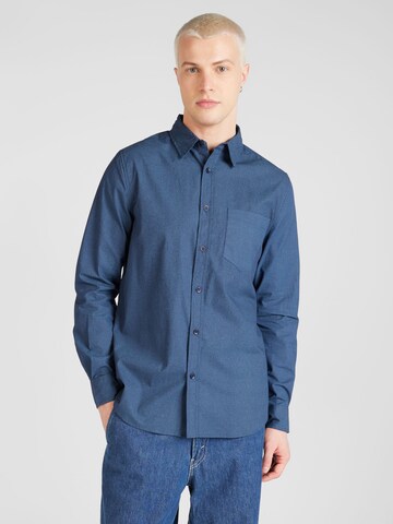 BURTON MENSWEAR LONDON Regular fit Button Up Shirt in Blue: front