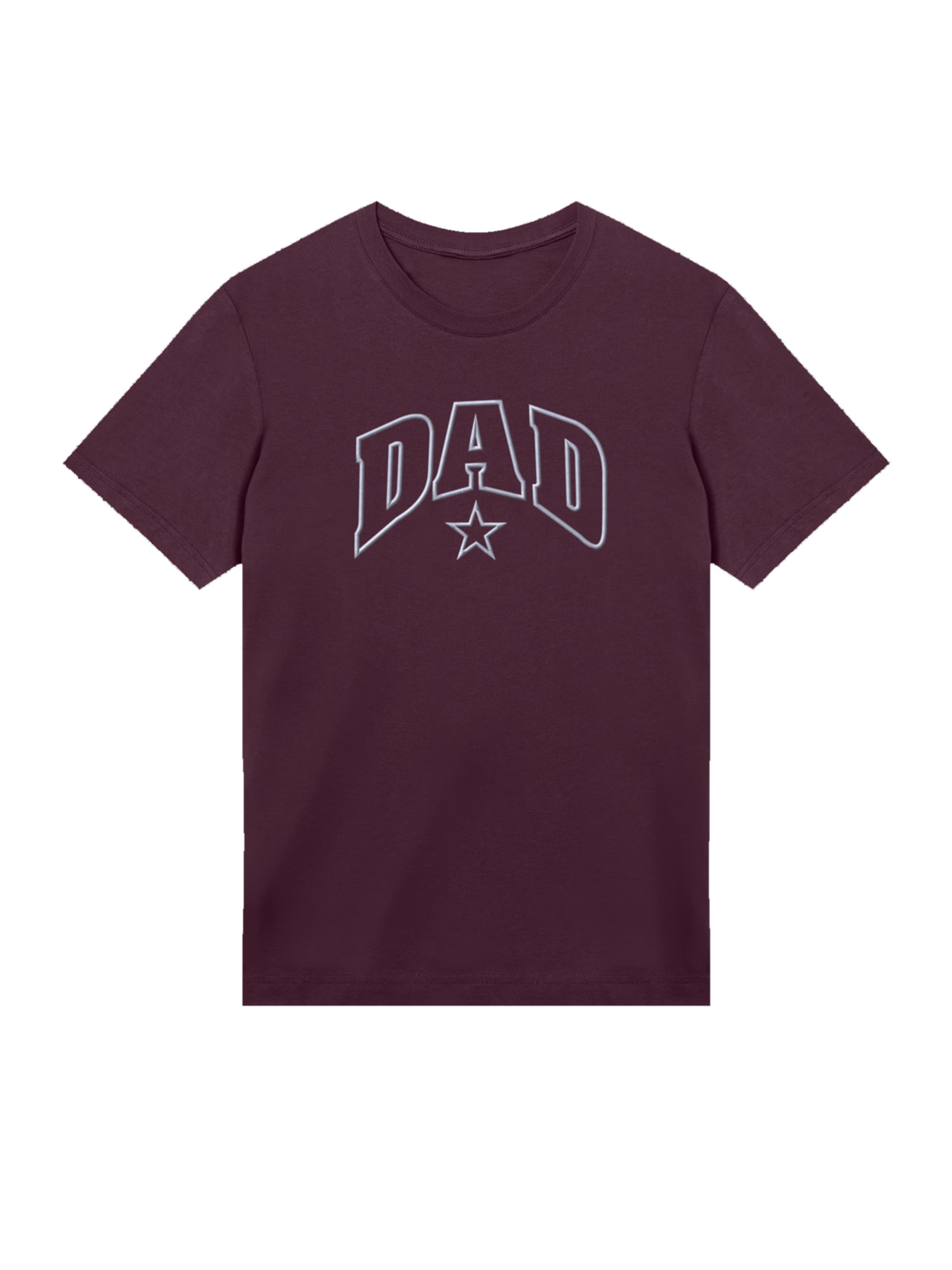 F4NT4STIC T-Shirt 'Dad Stern Vatertag College' in Braun: Vorderseite