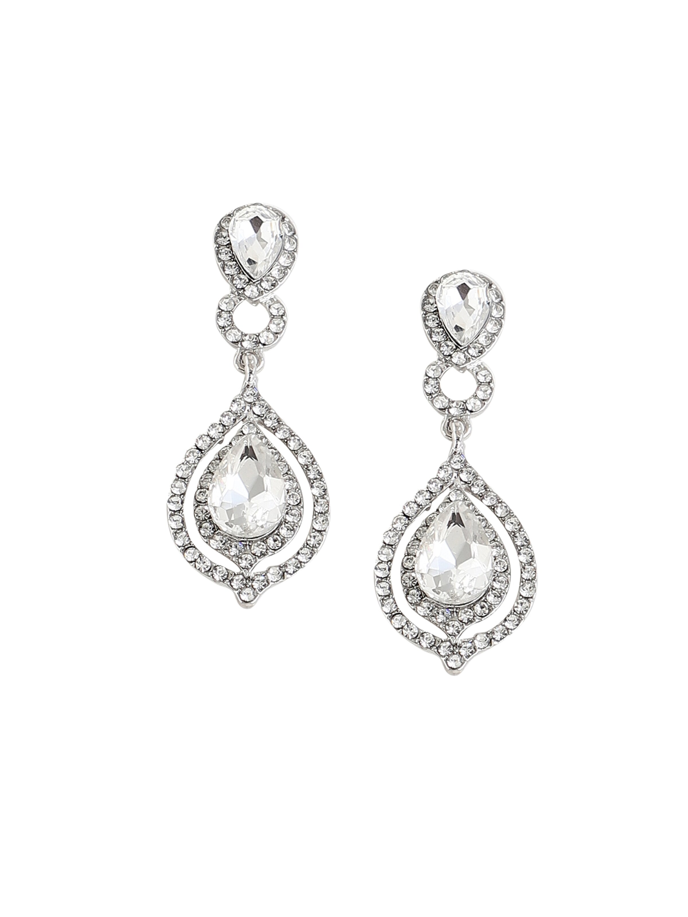 Cercei 'Koyali' de la SOHI pe argintiu: față