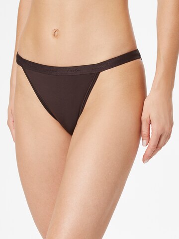 Calvin Klein Underwear - Cueca em castanho: frente