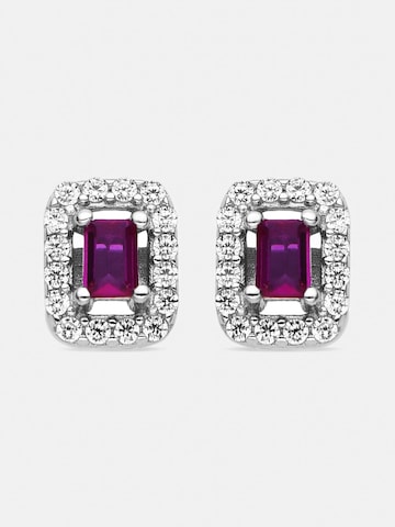 Luxenter Earrings 'Sesh' in Red: front