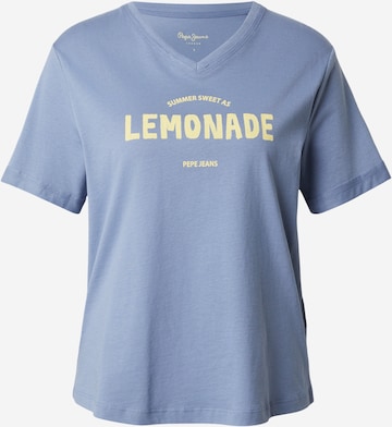 T-shirt Pepe Jeans en bleu : devant