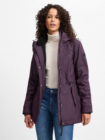 Veste outdoor Ragwear en violet : devant