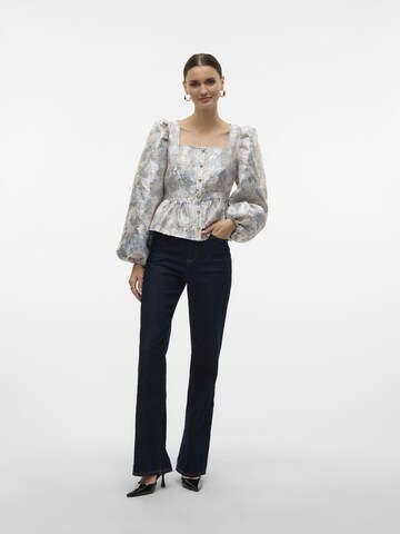 VERO MODA Bluse 'VMSally' i sølv