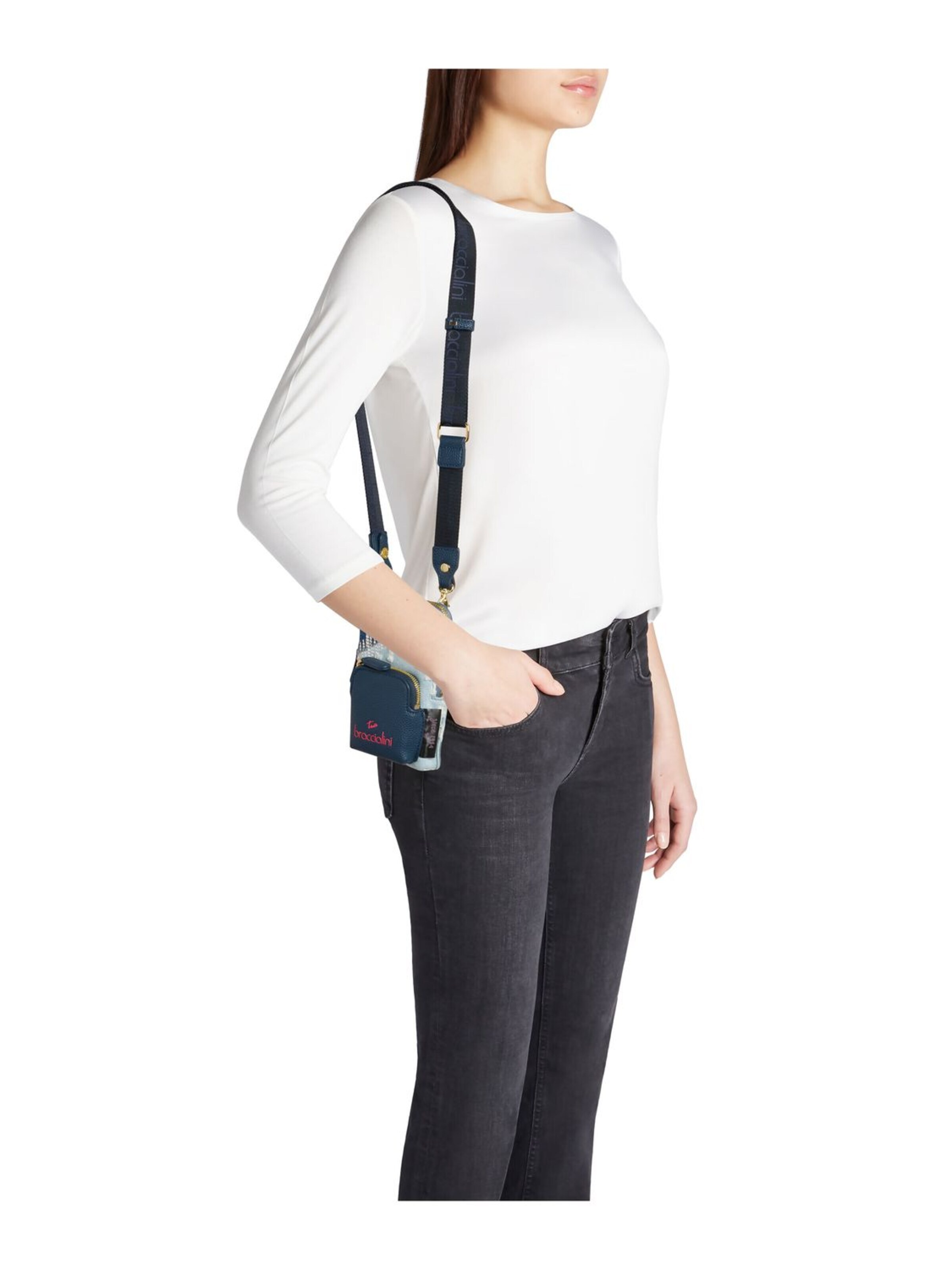 Sac à bandoulière 'Jinny' Braccialini en bleu