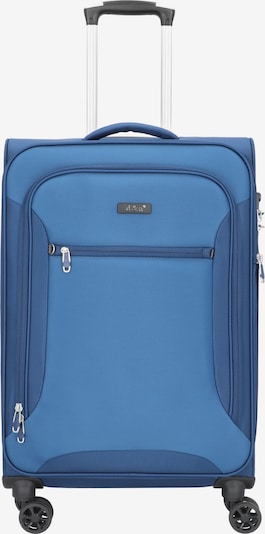 D&N Travel Line 6404 4-Rollen Trolley 68 cm in blau, Produktansicht