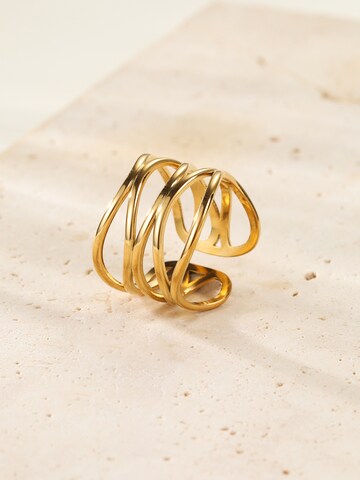 Hey Happiness Ring 'Weave' in Gold