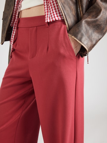 Wide Leg Pantalon chino 'OBJLisa' OBJECT en rouge