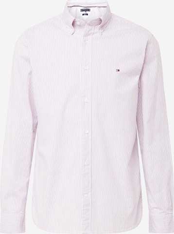TOMMY HILFIGER Regular fit Button Up Shirt 'FLEX' in Pink: front
