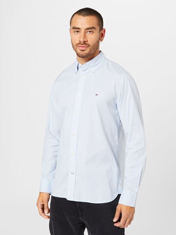 TOMMY HILFIGER - Regular Fit Camisa em azul: frente