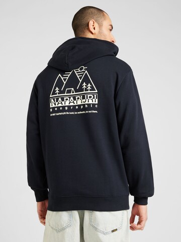 NAPAPIJRI Sweatshirt 'FABER' in Zwart: voorkant