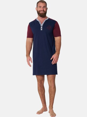 Jan Vanderstorm Pyjama 'Sirik' in Blau: Vorderseite