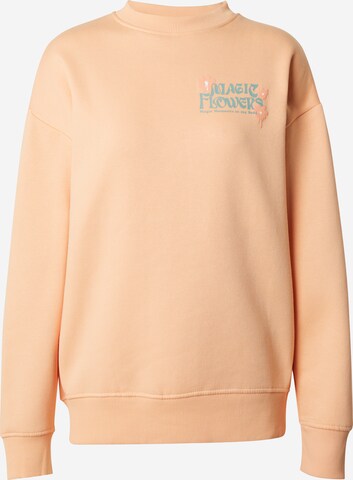 Sweat-shirt Sublevel en orange : devant