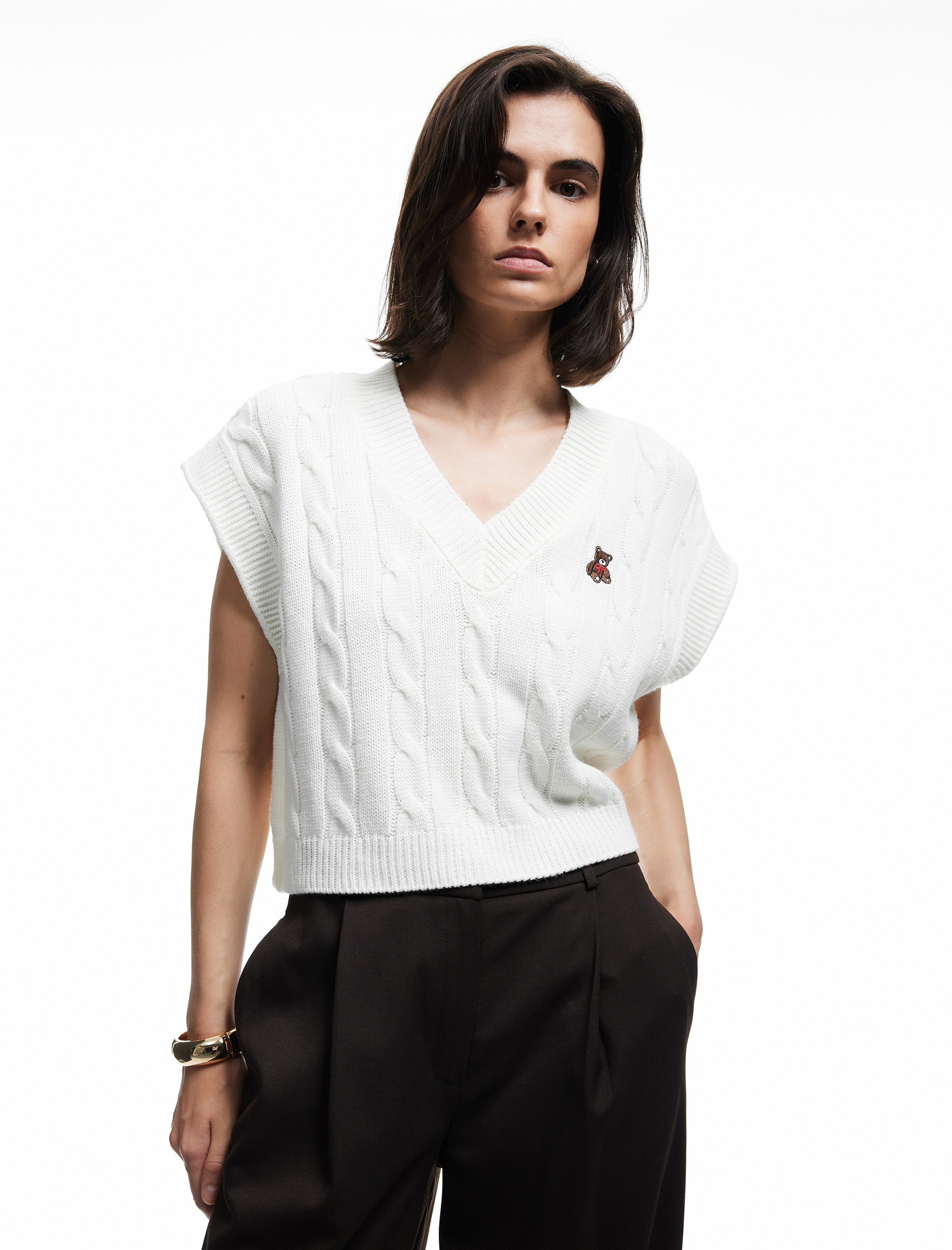 Koton Sweater in White: front