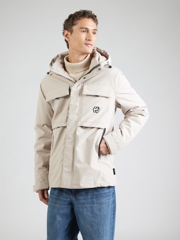 INDICODE JEANS Vinterjakke 'Villeson' i beige: forside