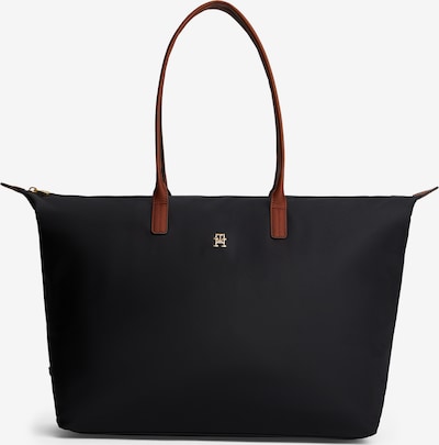 TOMMY HILFIGER "Shopper" tipa soma 'Popette', krāsa - konjaka toņa / melns, Preces skats