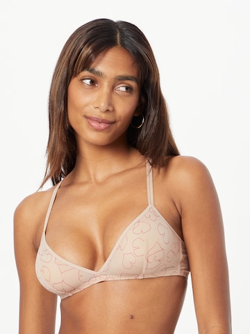 Calvin Klein Underwear Triangel BH in Beige: voorkant