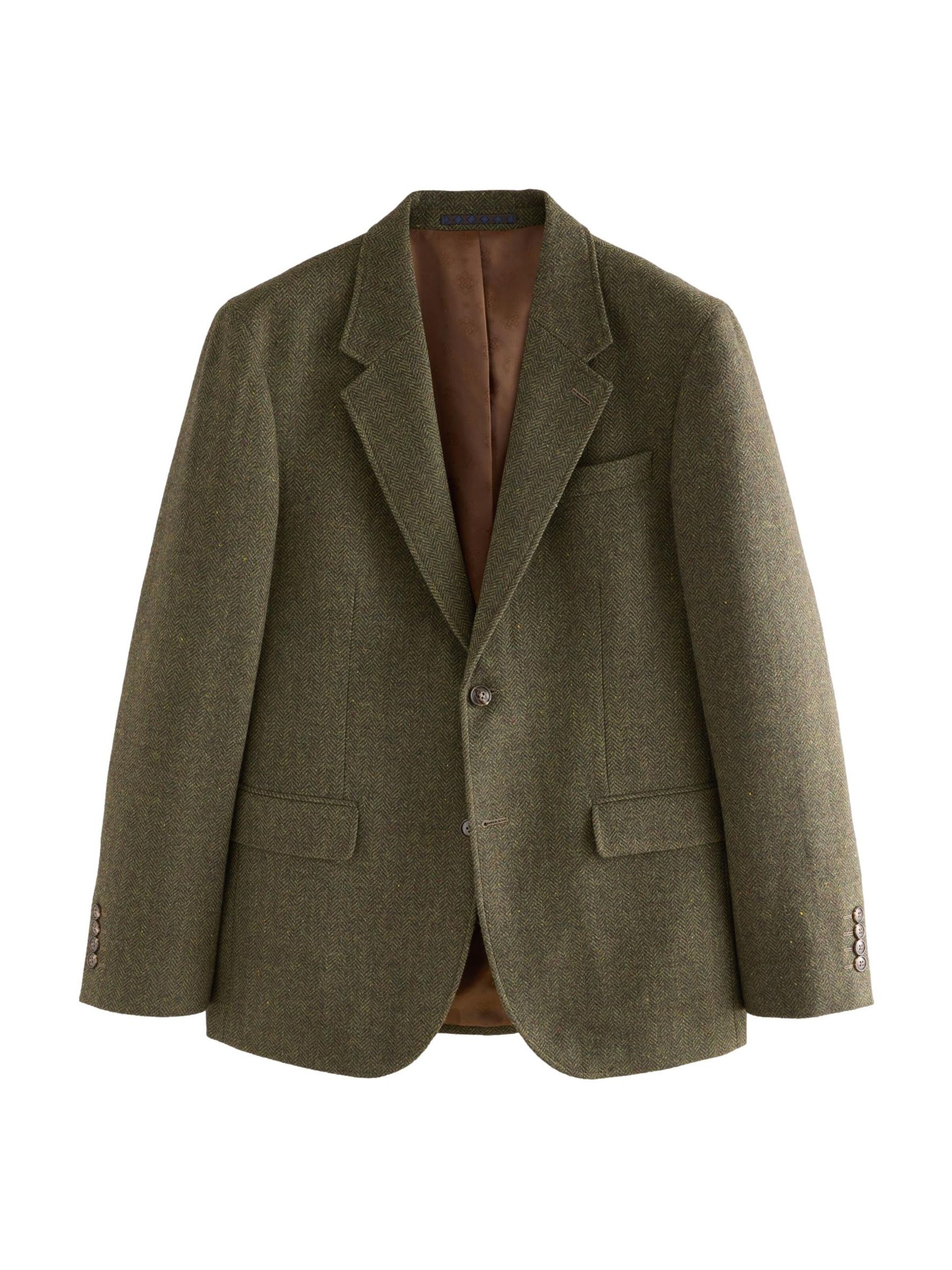 Next Slim Fit Sakko in Grün: Vorderseite