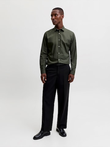 JACK & JONES Slim fit Πουκάμισο 'JJJOE' σε πράσινο