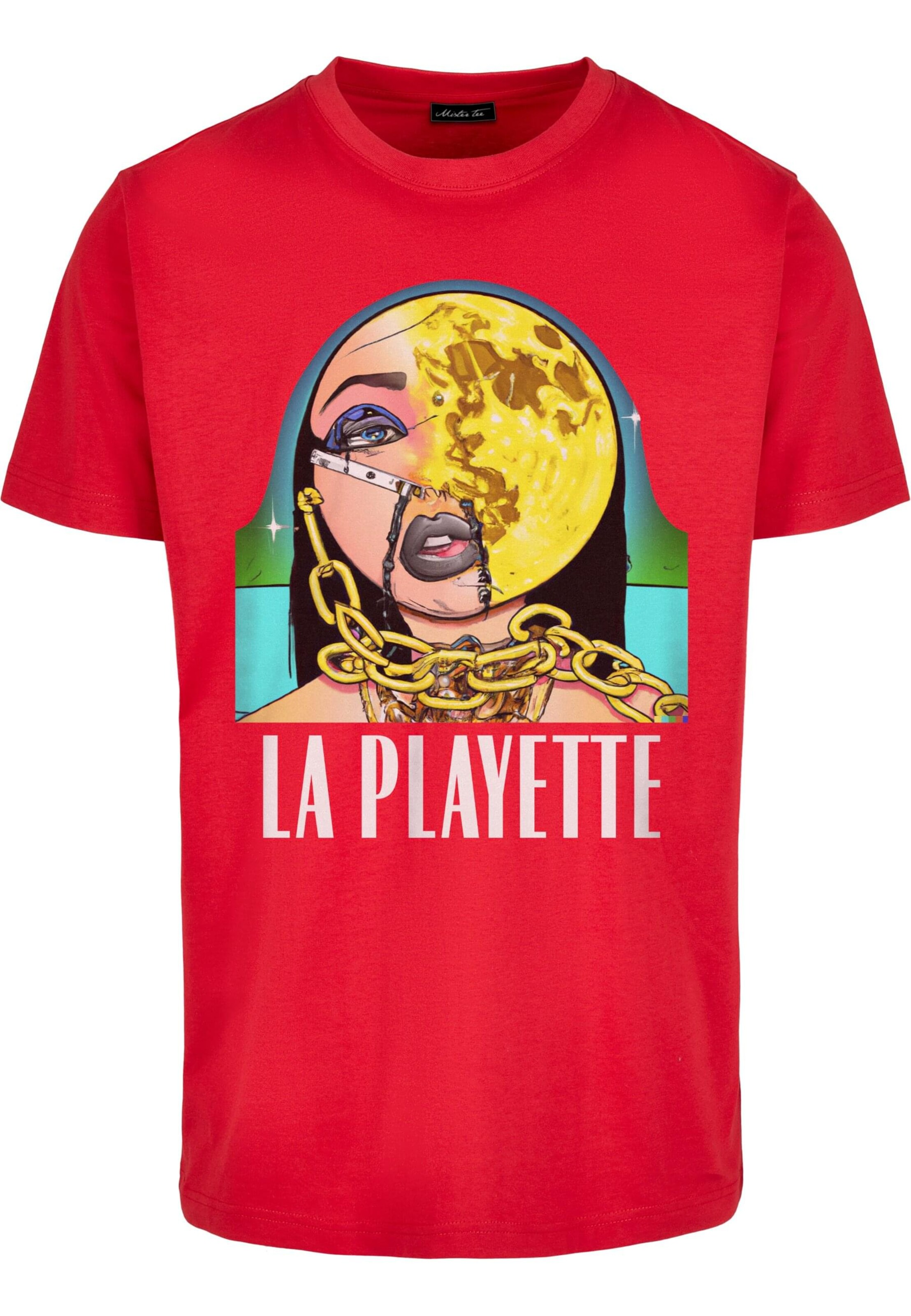 Mister Tee Shirt 'La Playette' in Red: front