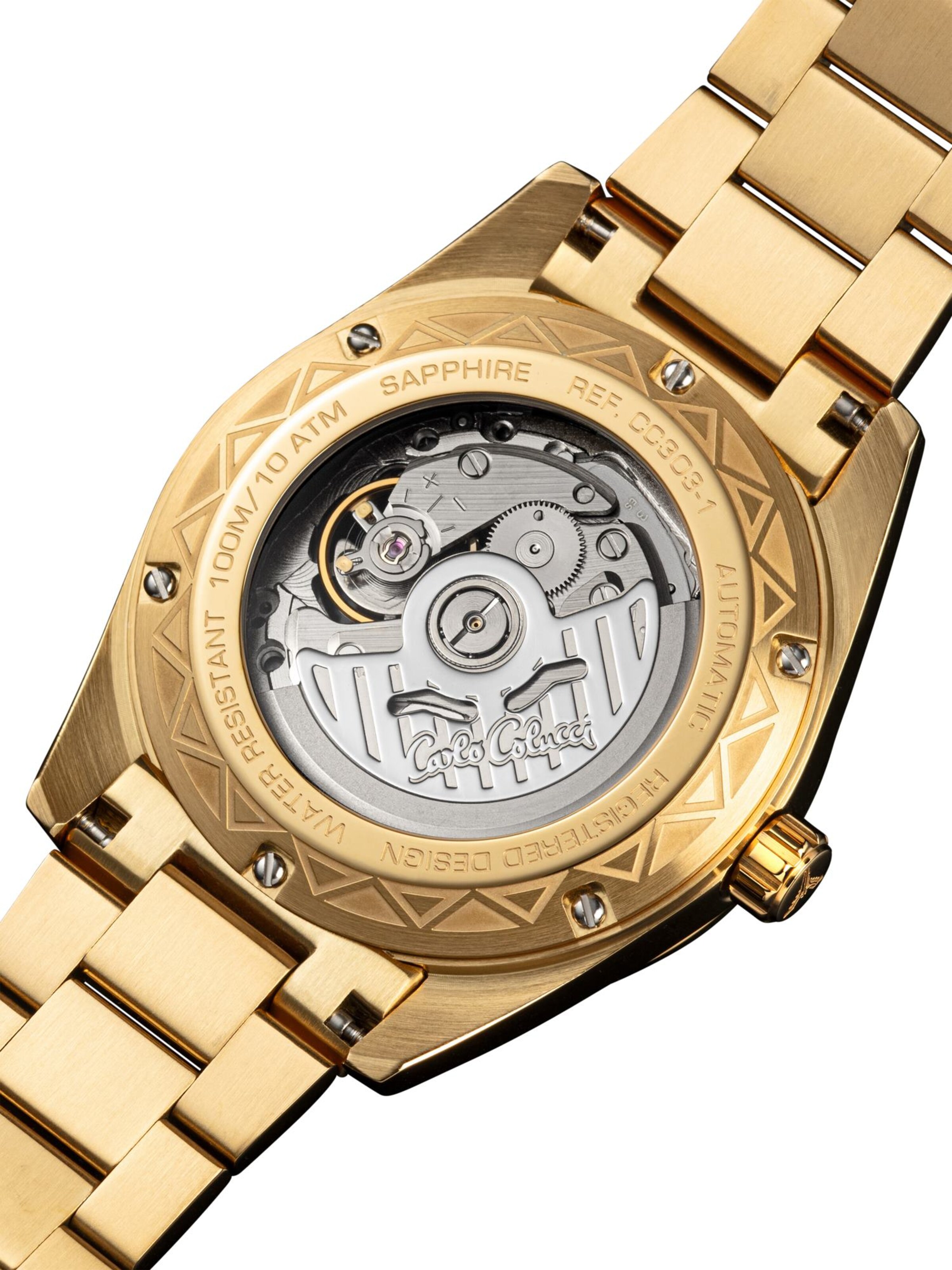 Carlo Colucci Uhr ' Duregon ' in Gold