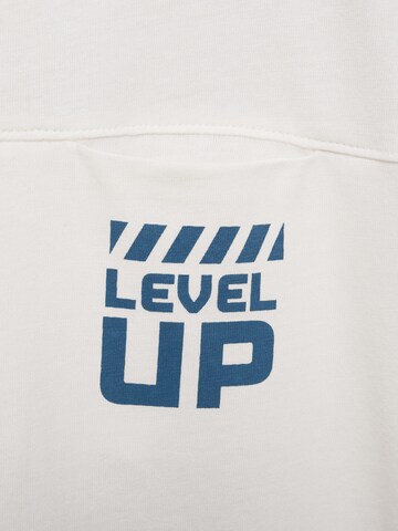 MANGO KIDS T-Shirt 'LEVEL UP' in Beige