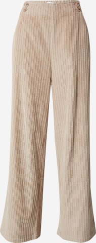 millane Wide Leg Housut 'Silke' värissä harmaa: etupuoli