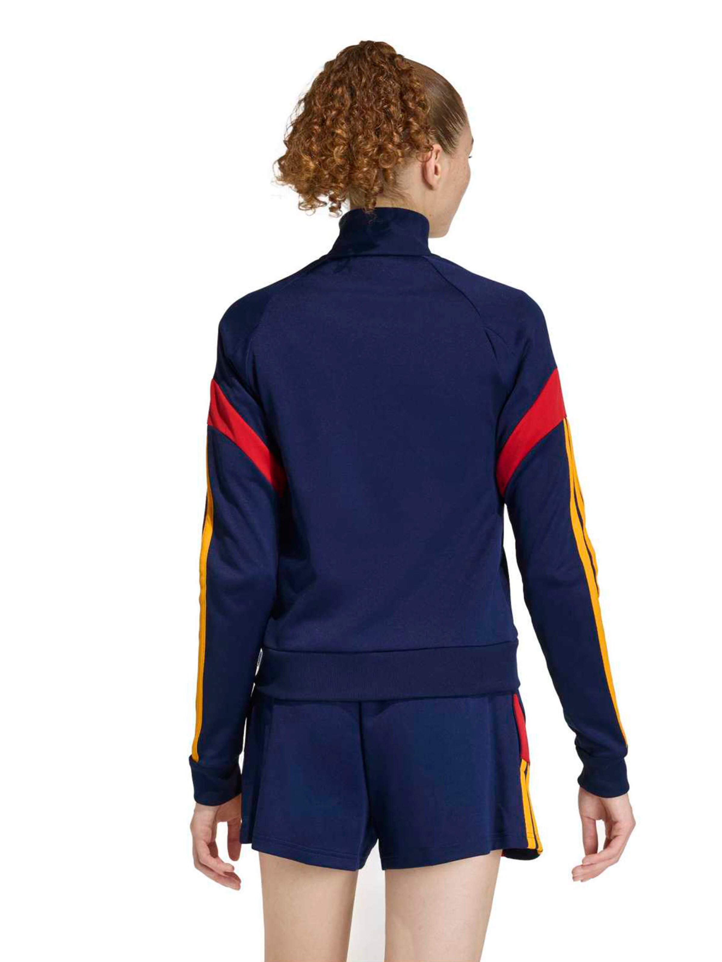 Bluză cu fermoar sport 'HER' de la ADIDAS SPORTSWEAR pe albastru