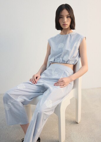 MANGO Loosefit Hose 'Lolo' in Blau