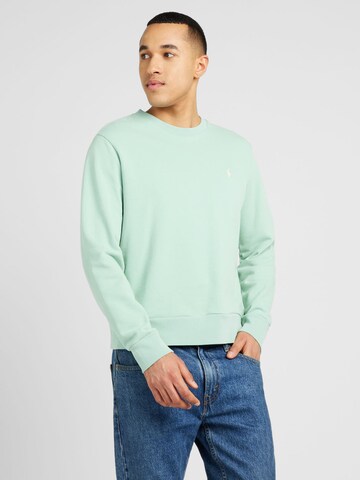 Bluză de molton de la Polo Ralph Lauren pe verde: față