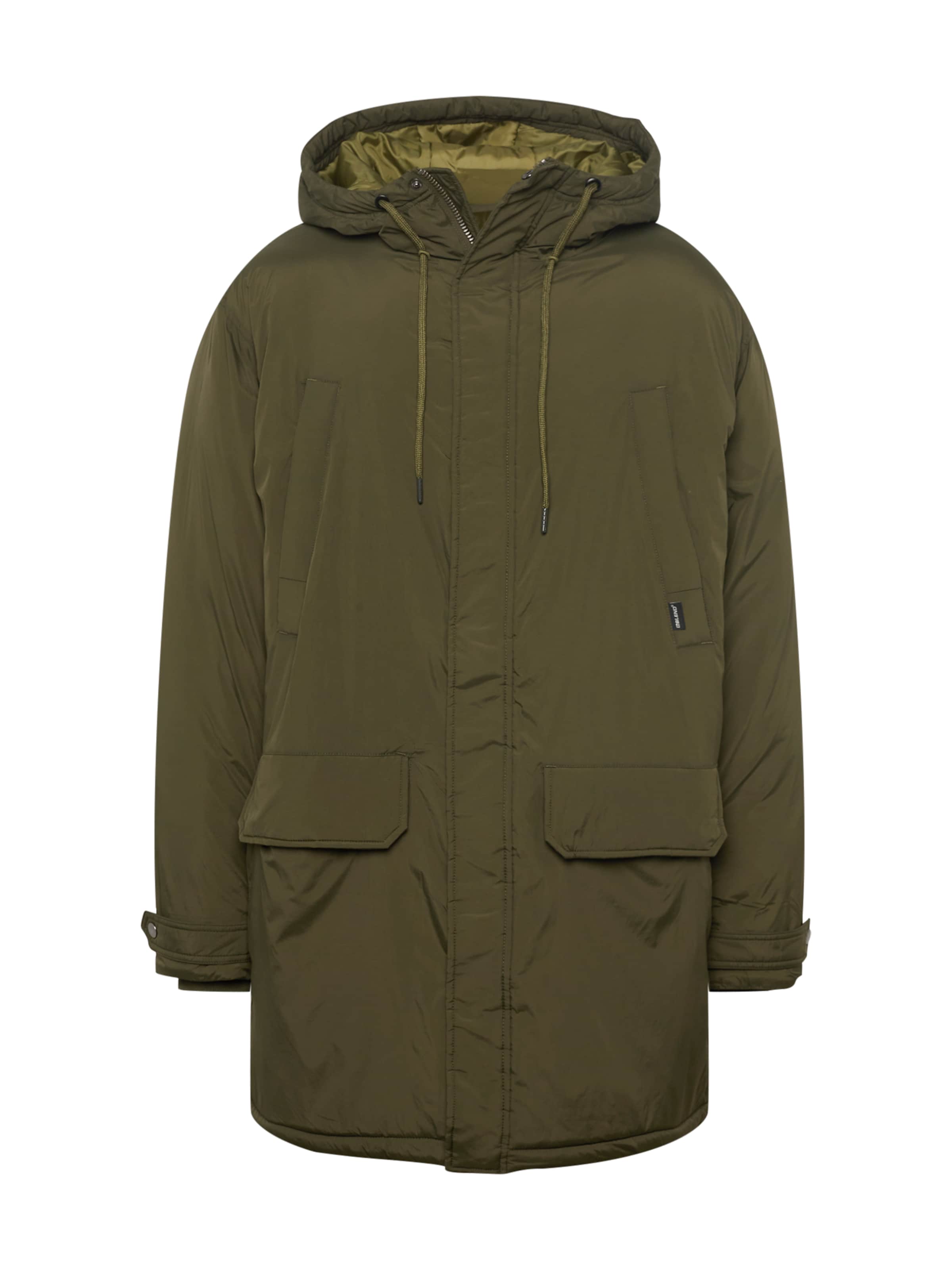 BLEND Winter parka in Green: front