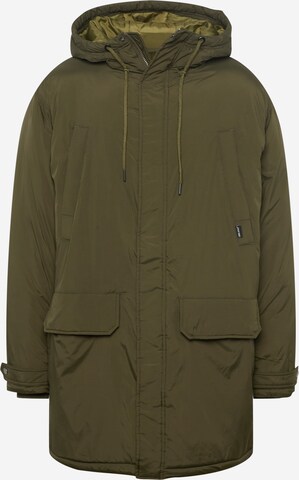 BLEND Winter parka in Green: front