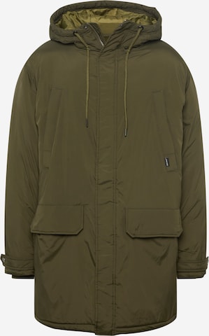 BLEND Winterparka in Groen: voorkant