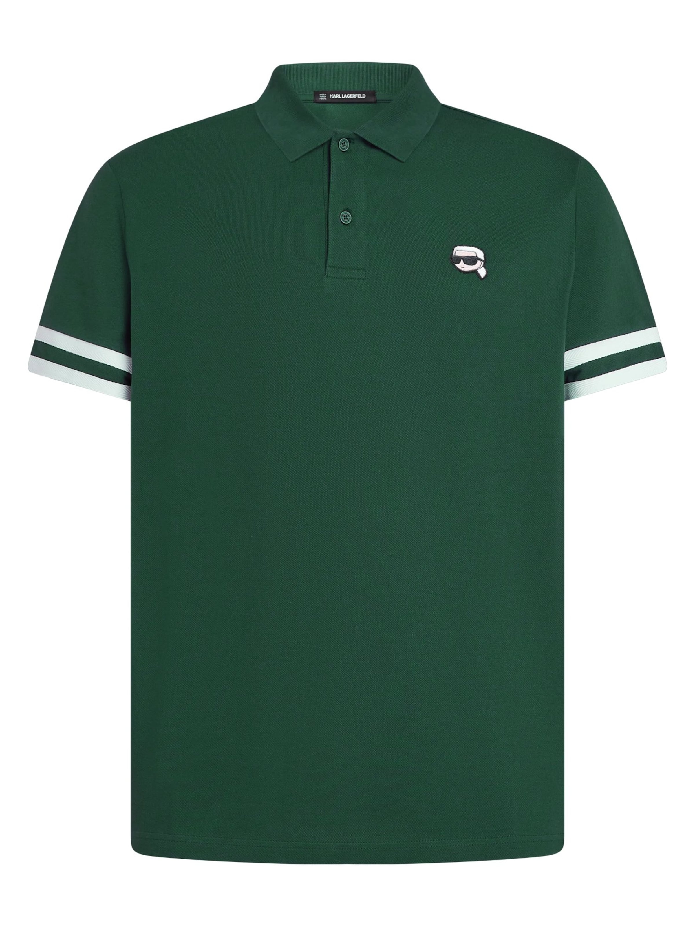 Tricou 'Ikon' de la Karl Lagerfeld pe verde: față