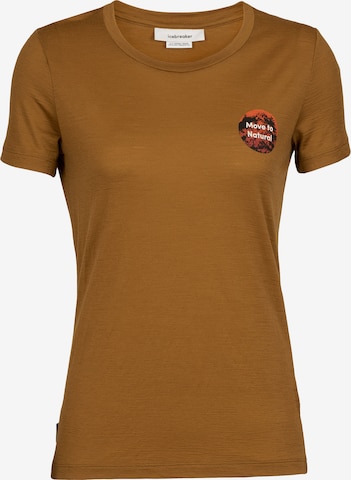 ICEBREAKER - Camiseta funcional en marrón: frente