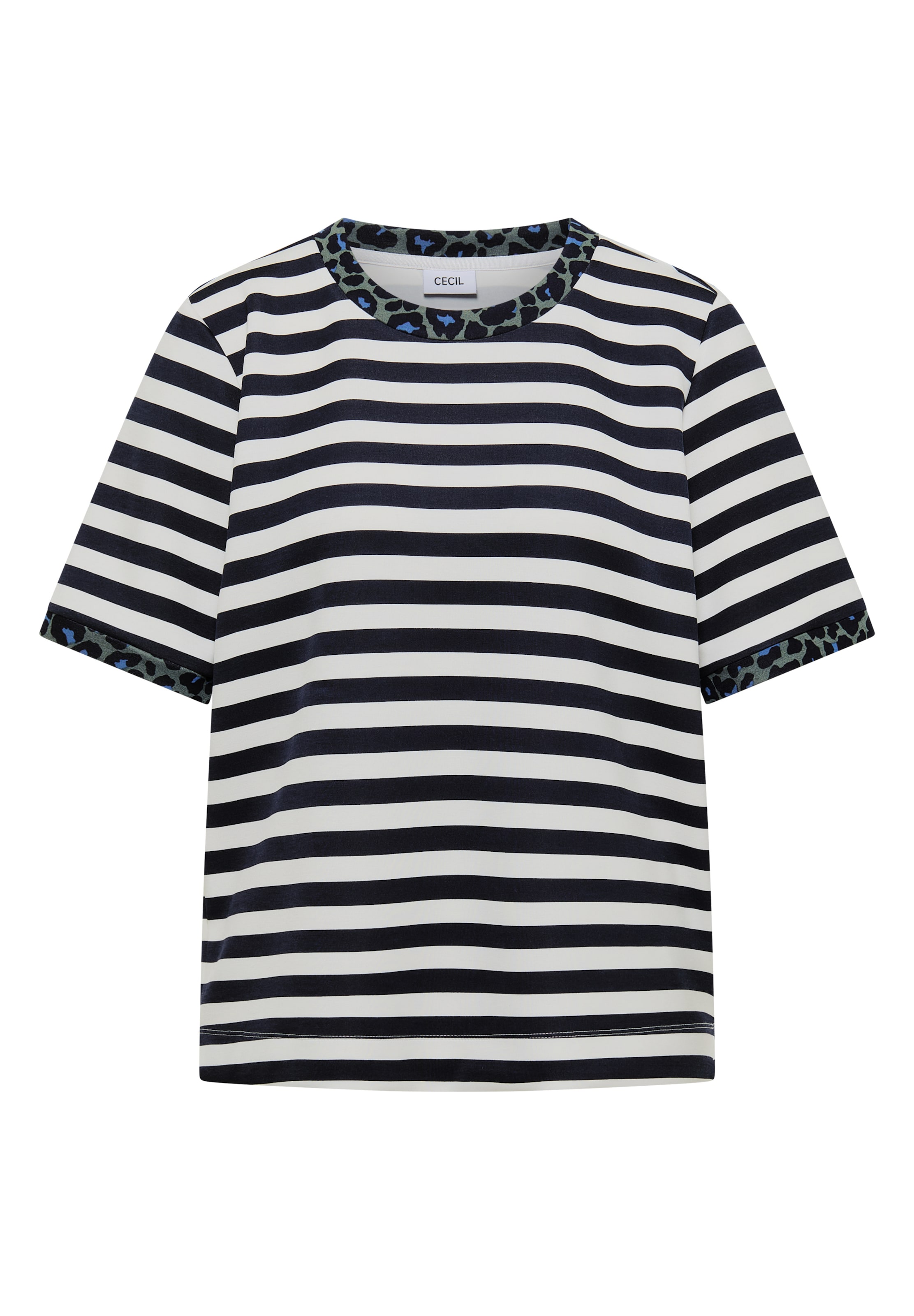 Tricou de la CECIL pe albastru: față