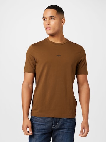 BOSS Orange Shirt 'Chup' in Brown: front