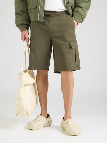 JACK & JONES - Loosefit Pantalón cargo 'JPSTCOLE DYLAN' en verde: frente