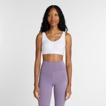 Soutien-gorge de sport new balance en blanc : devant