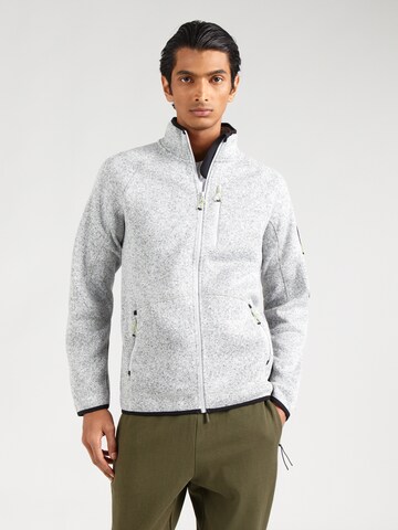 4F Funktionsfleecejakke i grå: forside