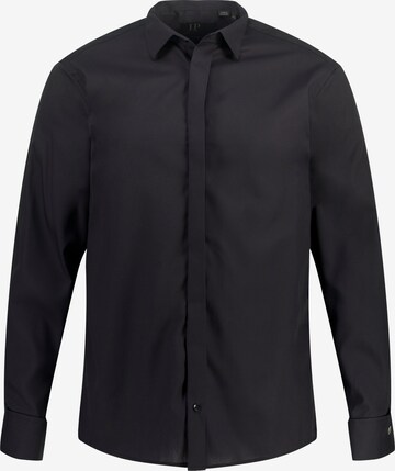 JP1880 Regular fit Button Up Shirt in Black: front