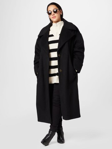 Manteau mi-saison River Island Plus en noir