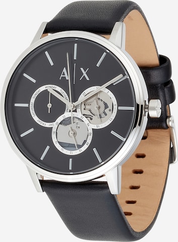 ARMANI EXCHANGE Analoguhr in Schwarz: predná strana