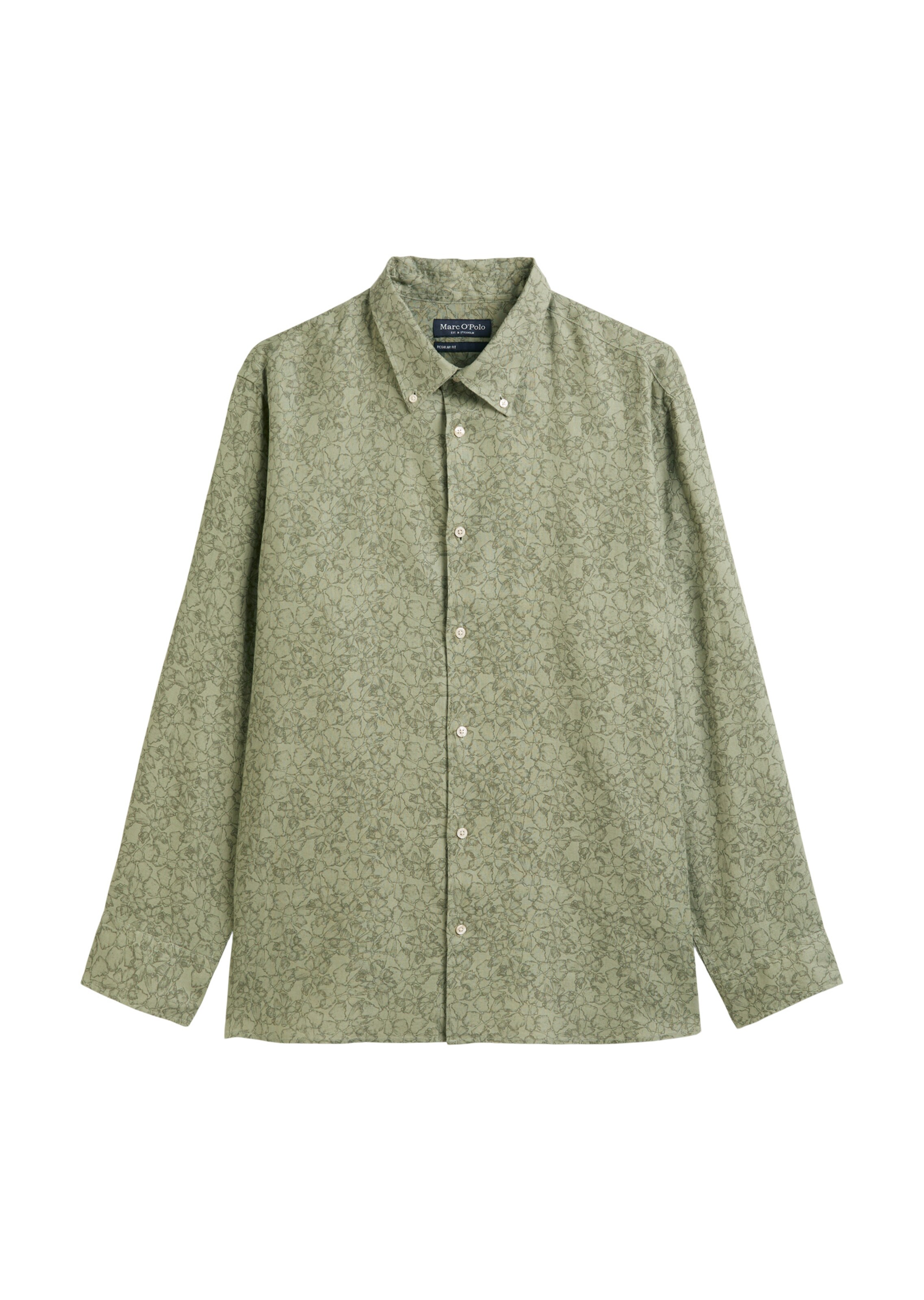 Marc O'Polo Button Up Shirt in Khaki / Light green, Item view