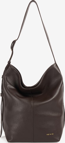 Nat&Nin Käsilaukku 'NOUR' värissä ruskea: etupuoli