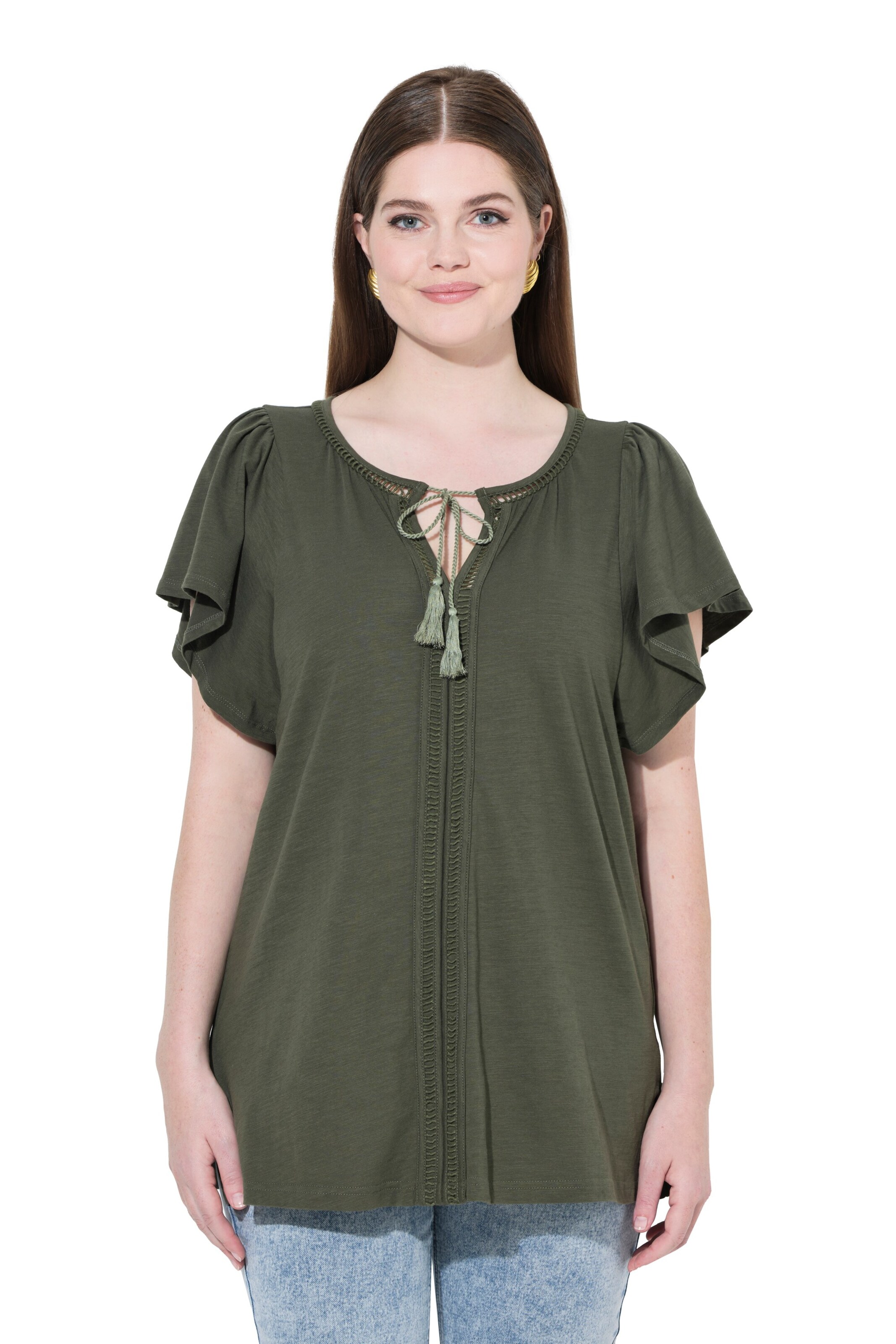 Ulla Popken Shirt in Green: front