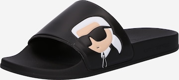 Karl Lagerfeld Pantolette i svart: framsida