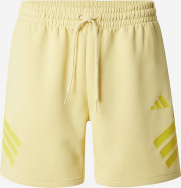 ADIDAS SPORTSWEAR Trousers 'Future Icons' in Yellow: front
